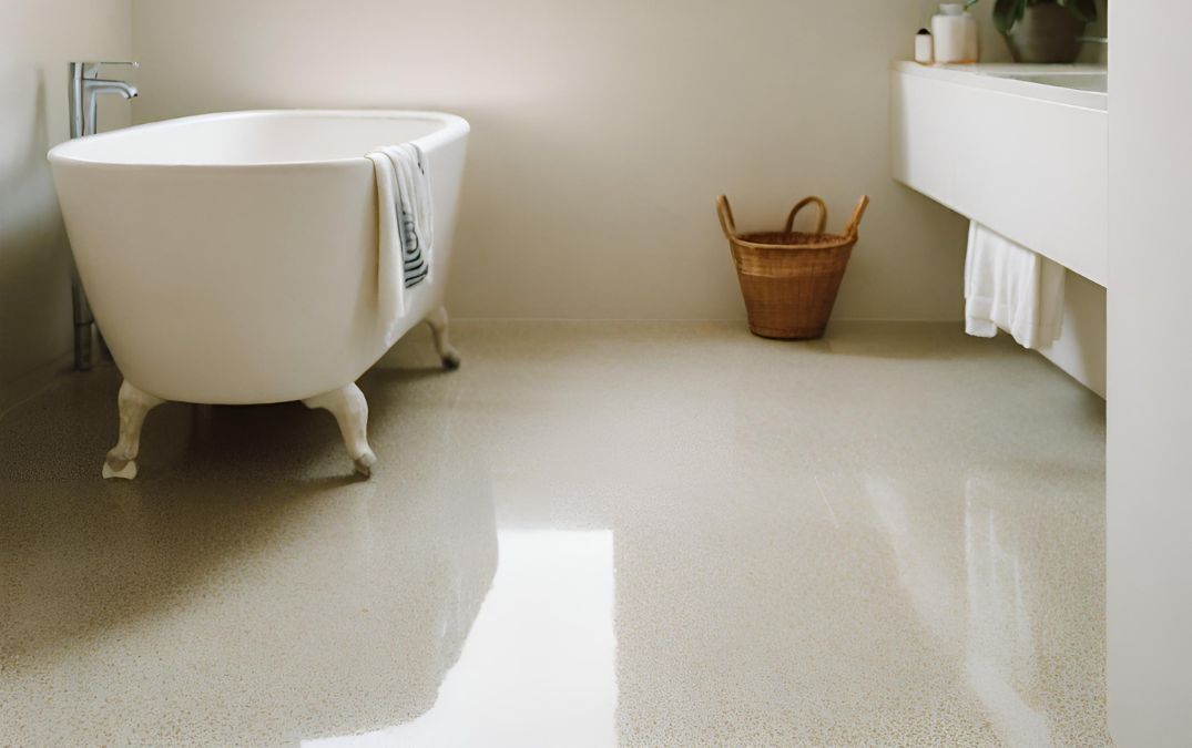 Freshly laid concrete floor for a home in Bournemouth