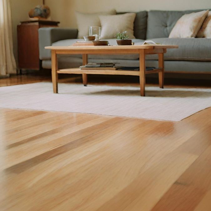 Hardwood flooring in a British living room.