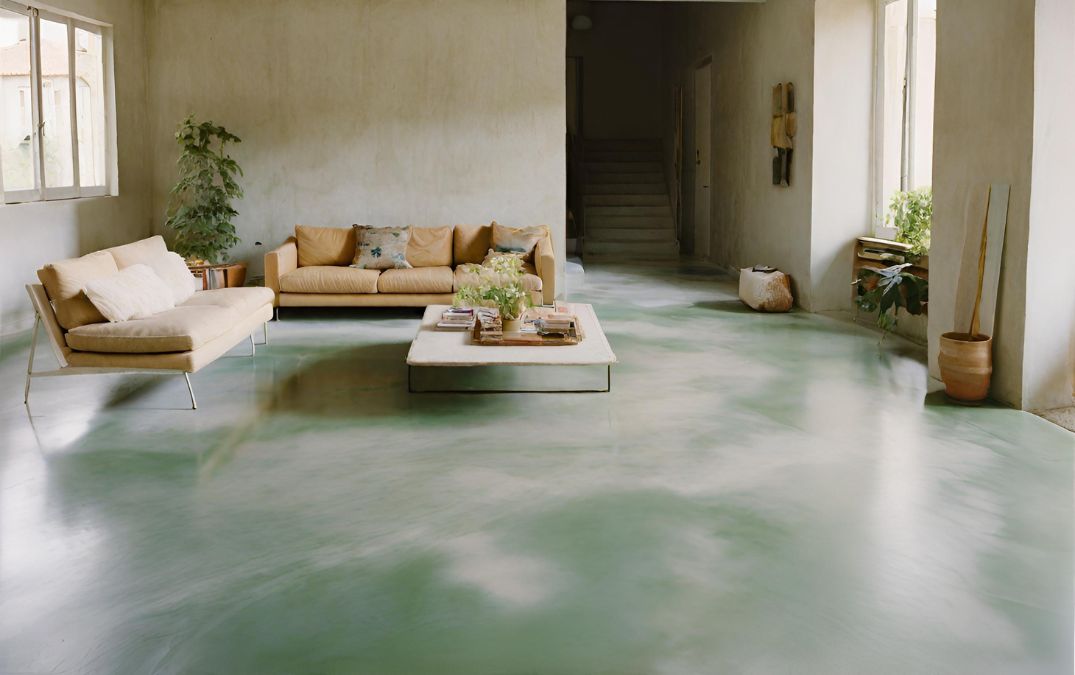 Polished concrete flooring for pets.