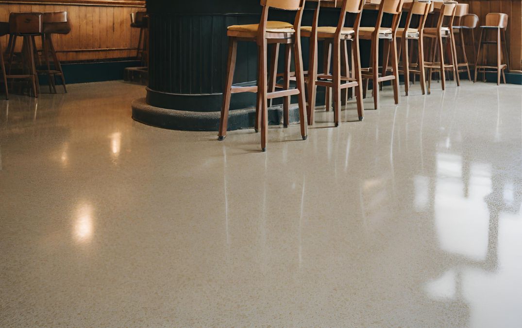 A pub in Poole with a polished concrete floor installed